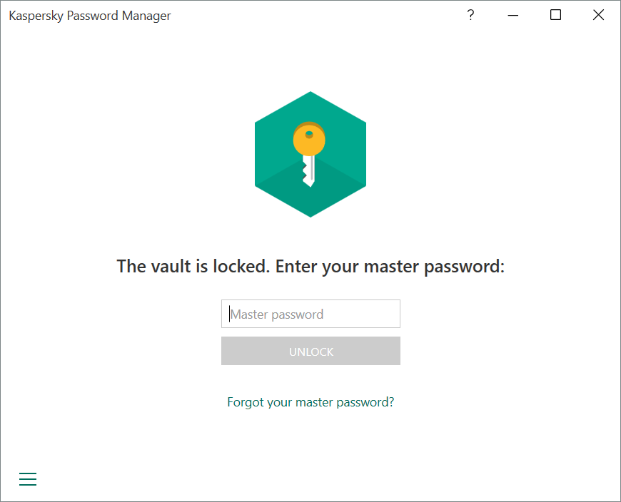kaspersky internet security password manager